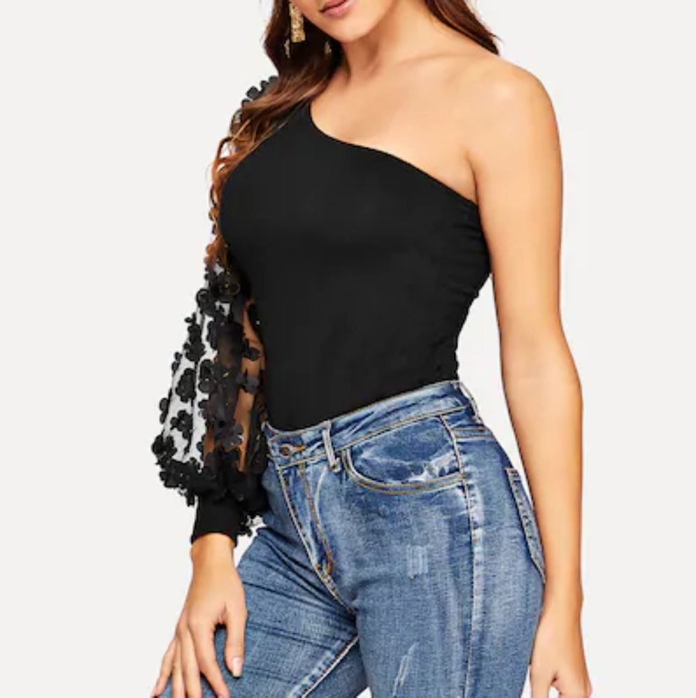 One Shoulder Sheer Top SPRING PREVIEW! - Picture 3 of 8
